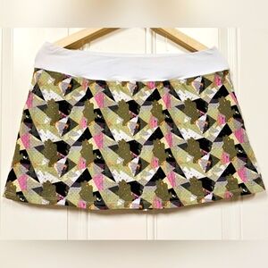 Lija Wildest Dreams Pindot Swing Tennis Golf Athletic Skort Skirt size L